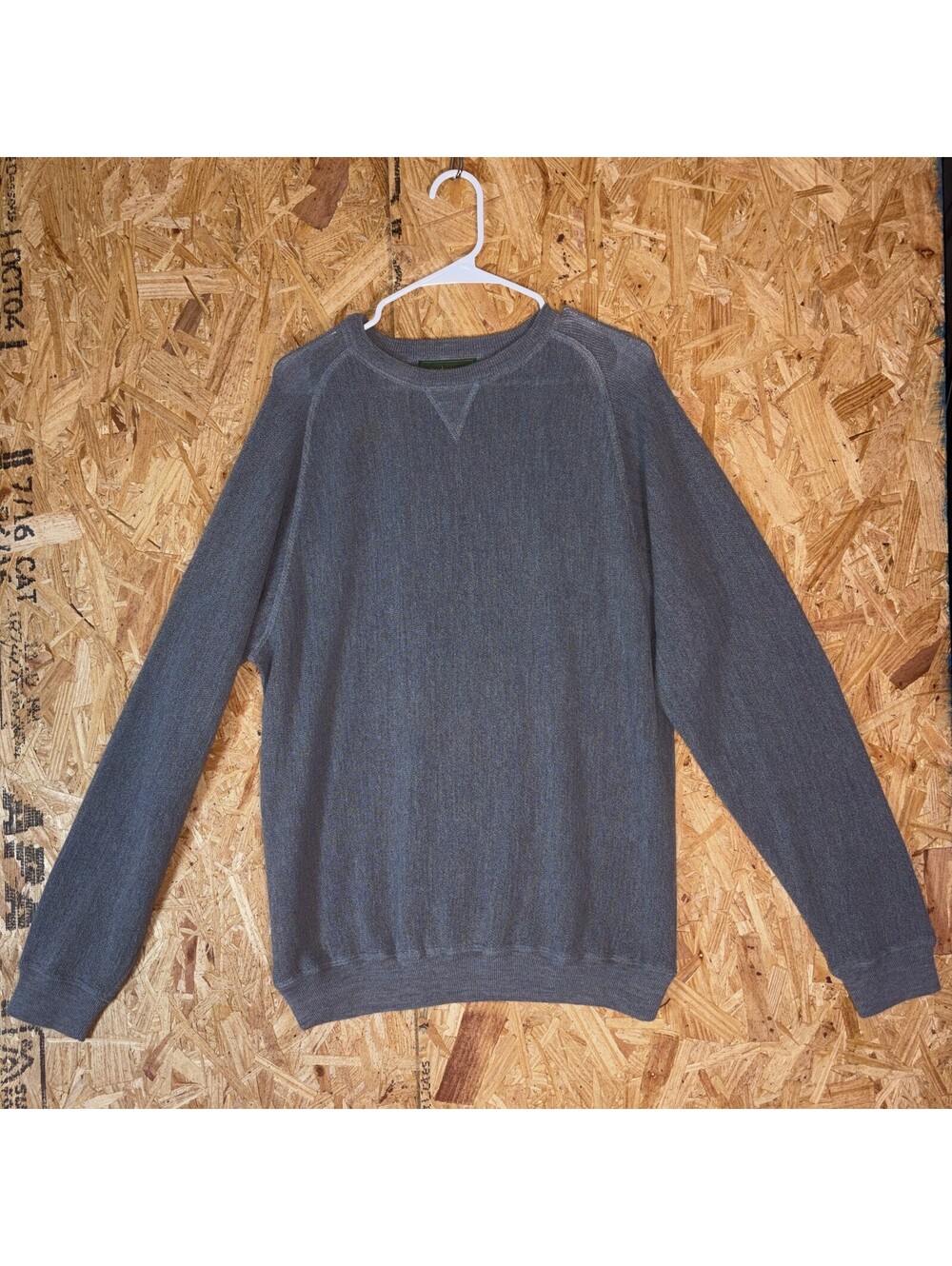 Peru Unlimited Gray Knit Crewneck Sweater